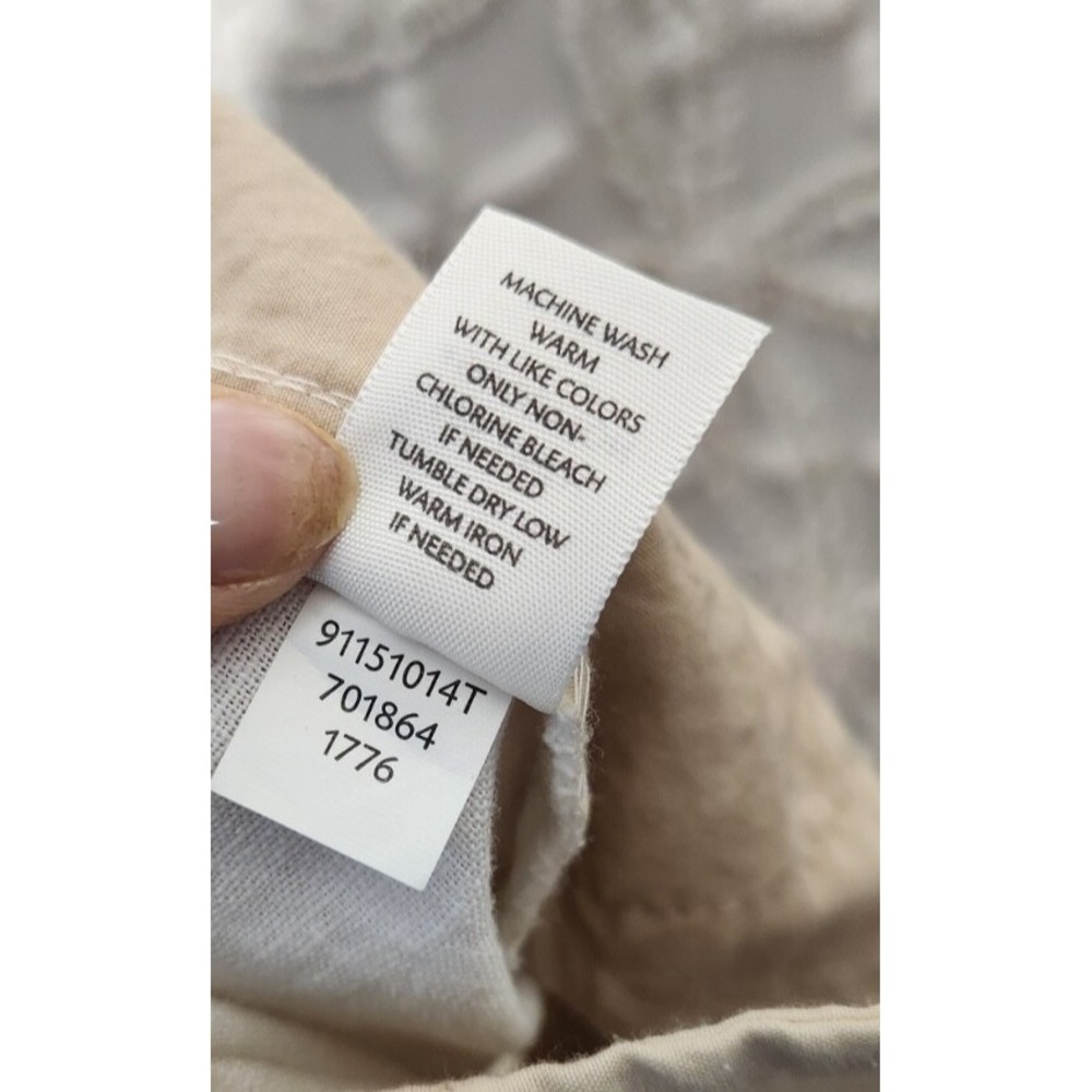 J Jill Womens Linen Pants Size 14 Tall White Beach Family Pictures Resortwear - Picture 5 of 13